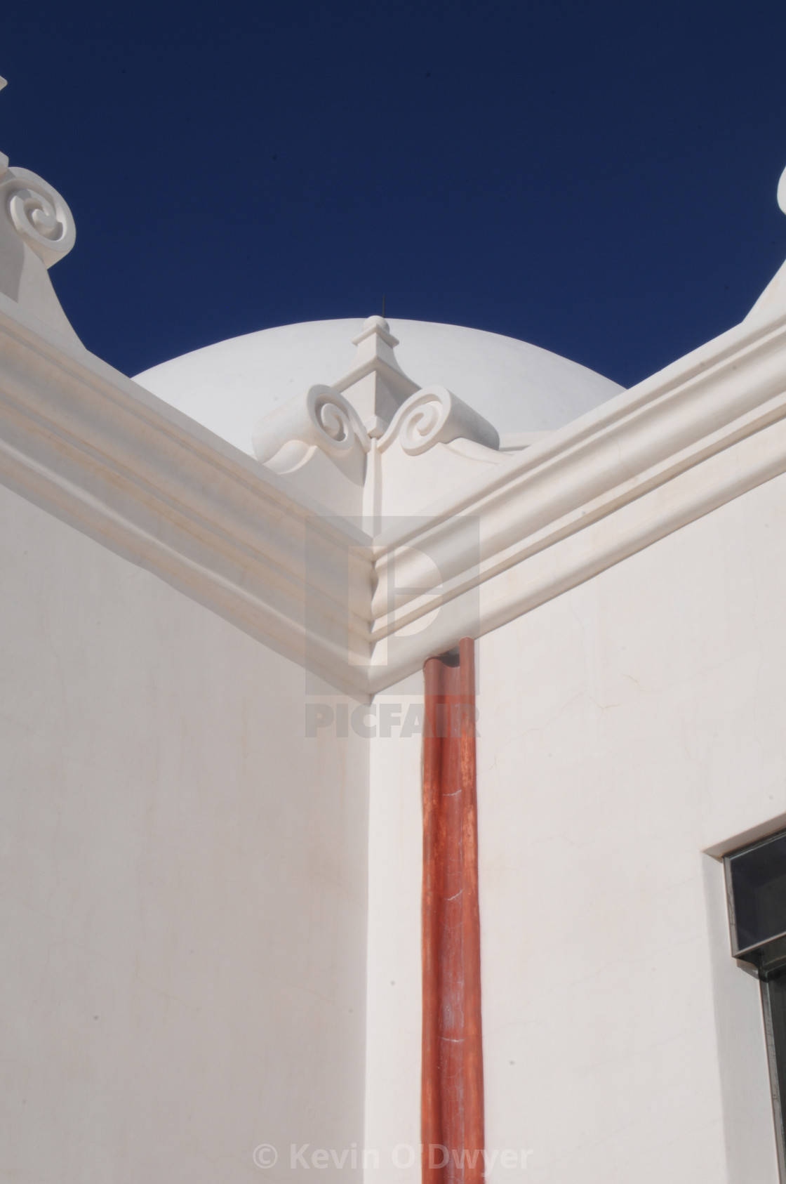 "Architectural detail, Mission San Xavier del Bac" stock image