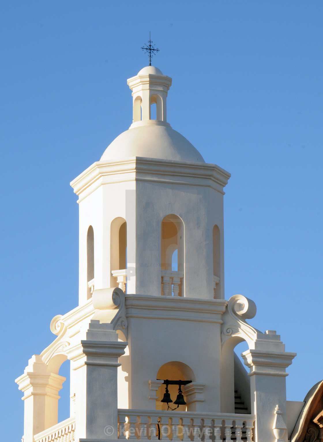 "Architectural detail, Mission San Xavier del Bac" stock image