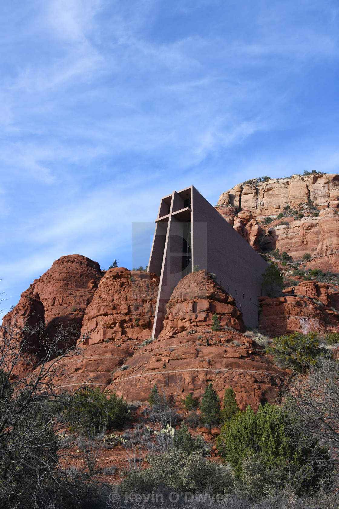 "Chapel of the Holy Cross, Sedona" stock image