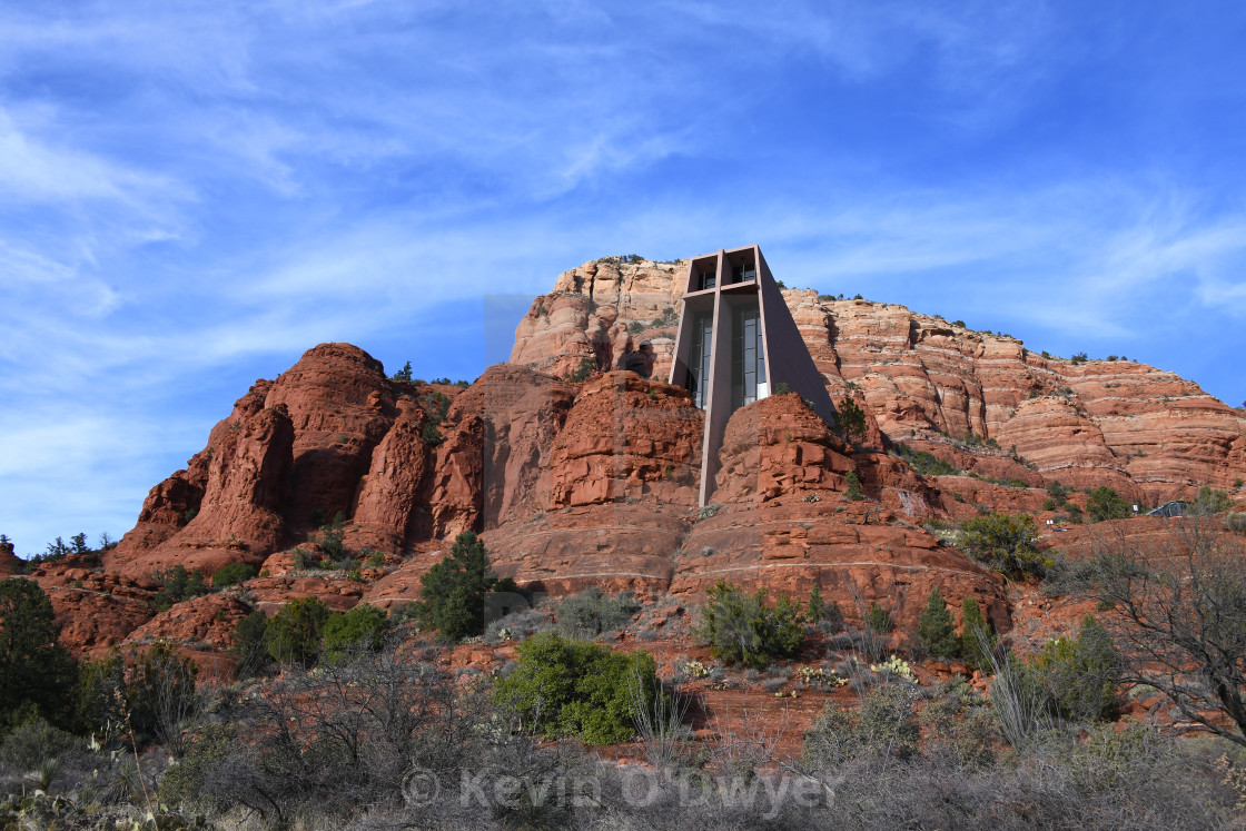 "Chapel of the Holy Cross, Sedona" stock image