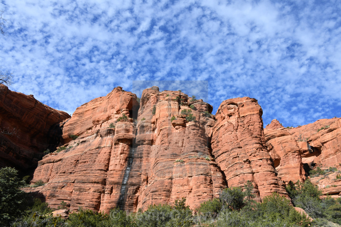 "Sedona Red sandstone rock formations" stock image