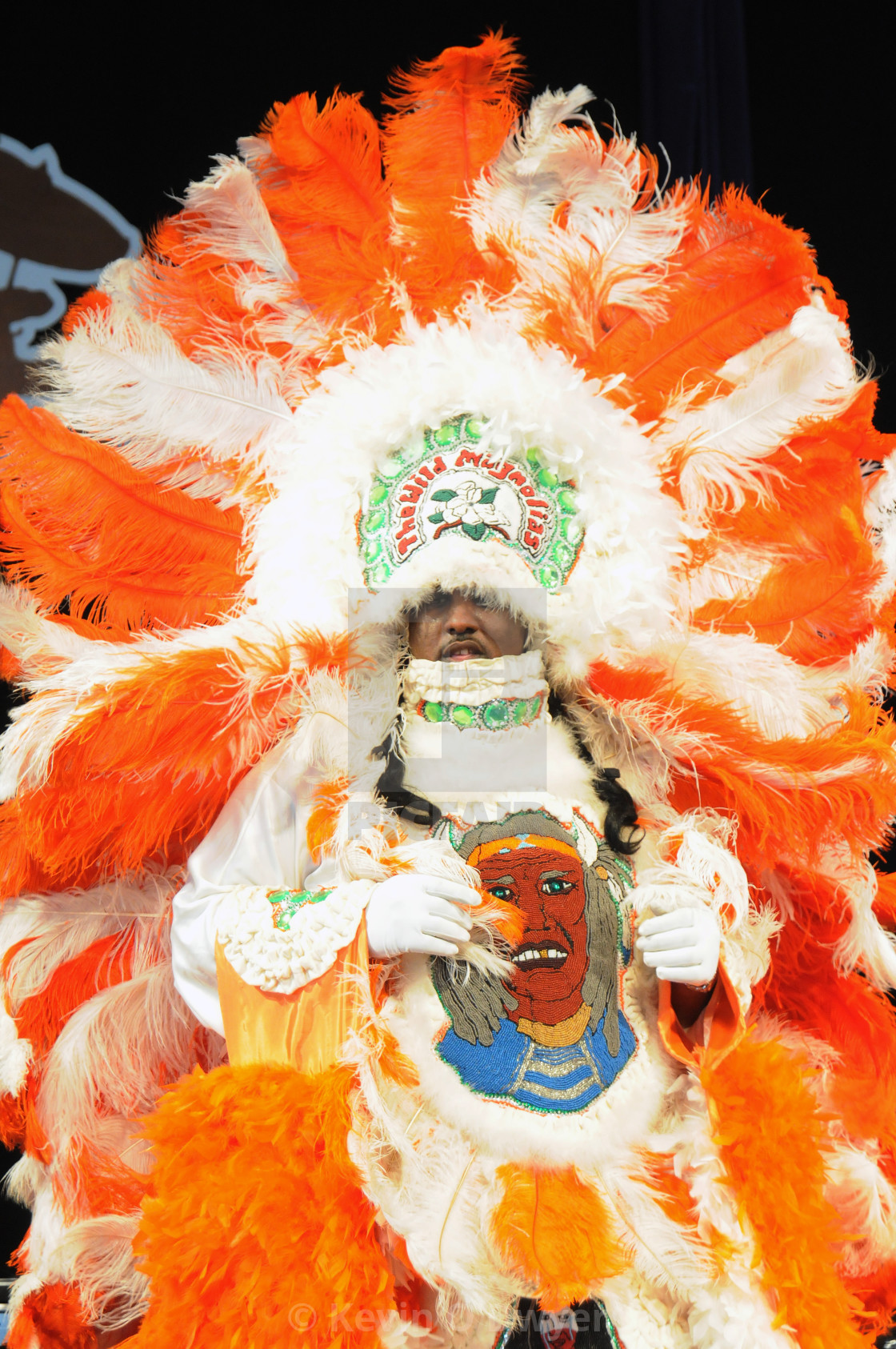 "Mardi Gras Indian, New Orleans" stock image