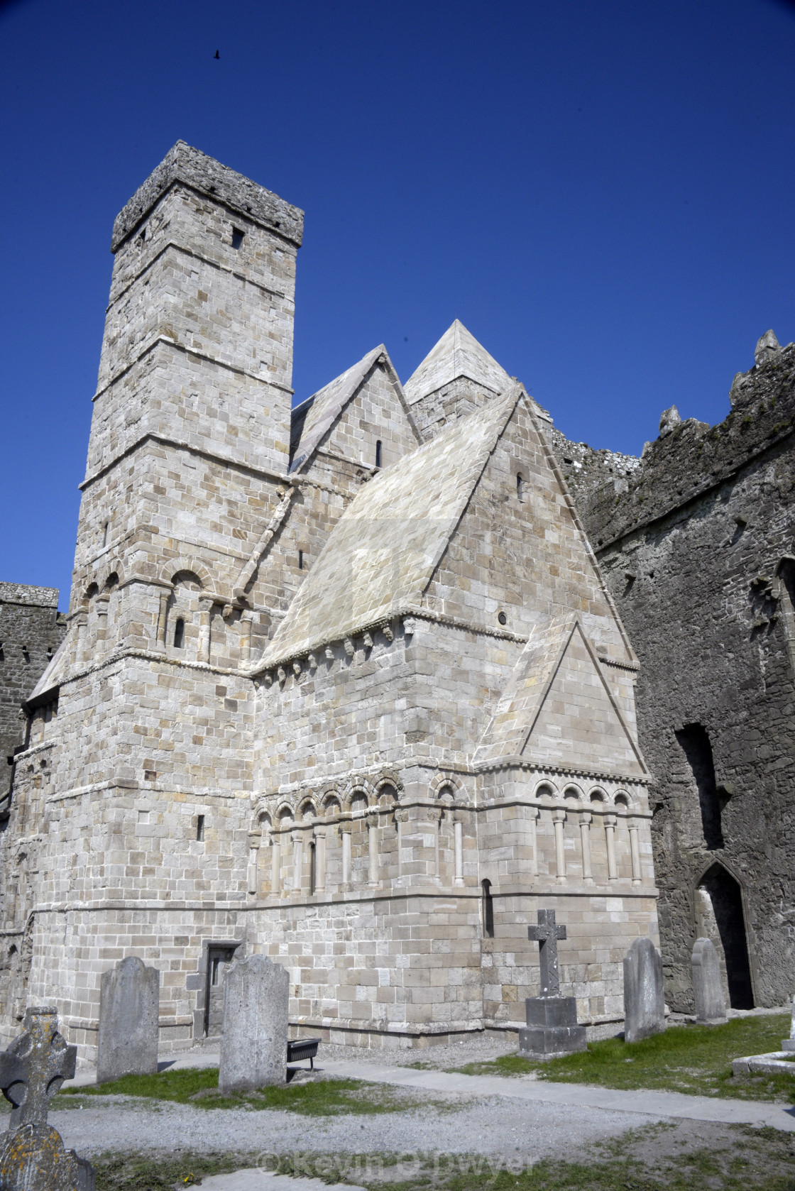 "Cormacs Chapel, rock of Cashel" stock image