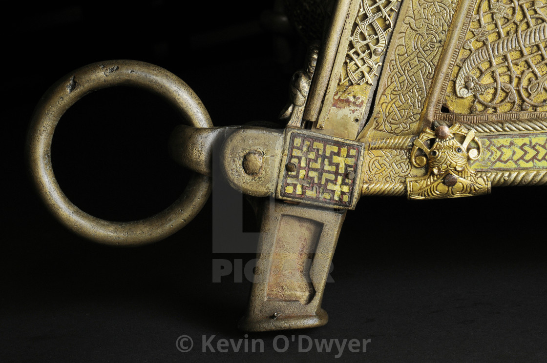 "Shrine detail, Saint Manchan's Shrine" stock image