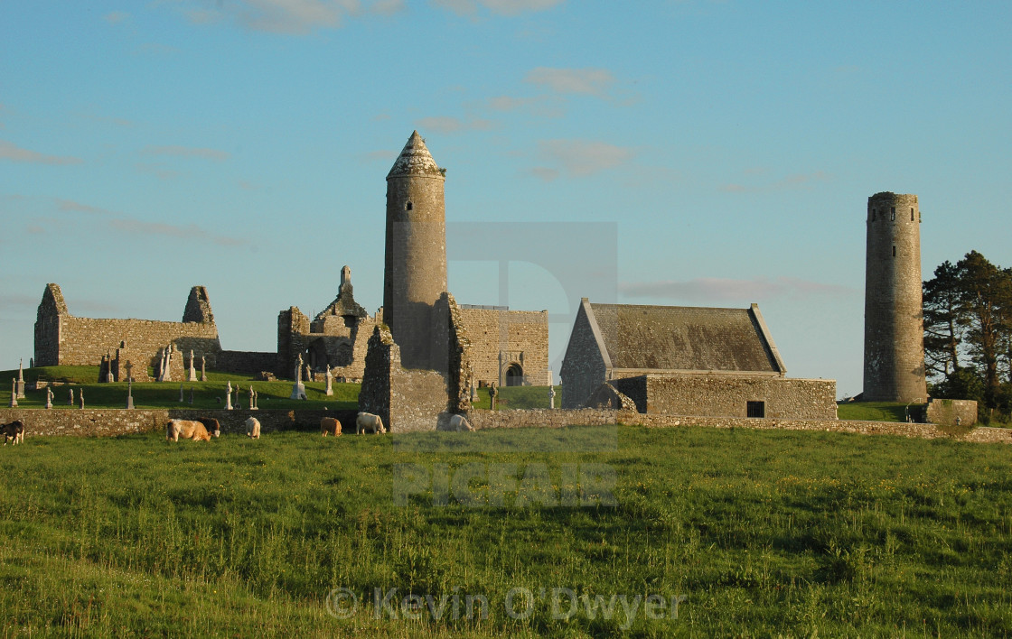 "Clonmacnoise Monastic site" stock image