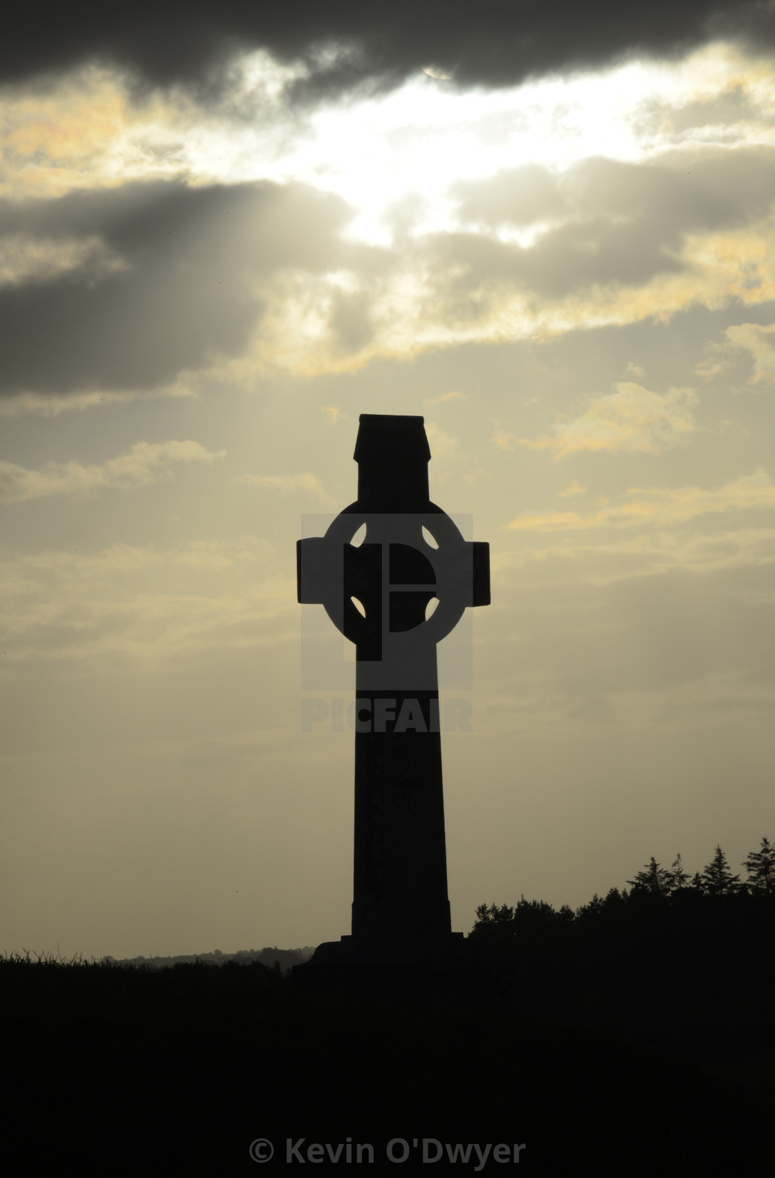 "Cross, Clonmacnoise grave yard" stock image