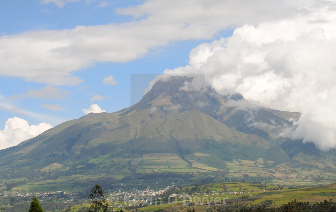 "Road to Cotacachi, Ecuador" stock image