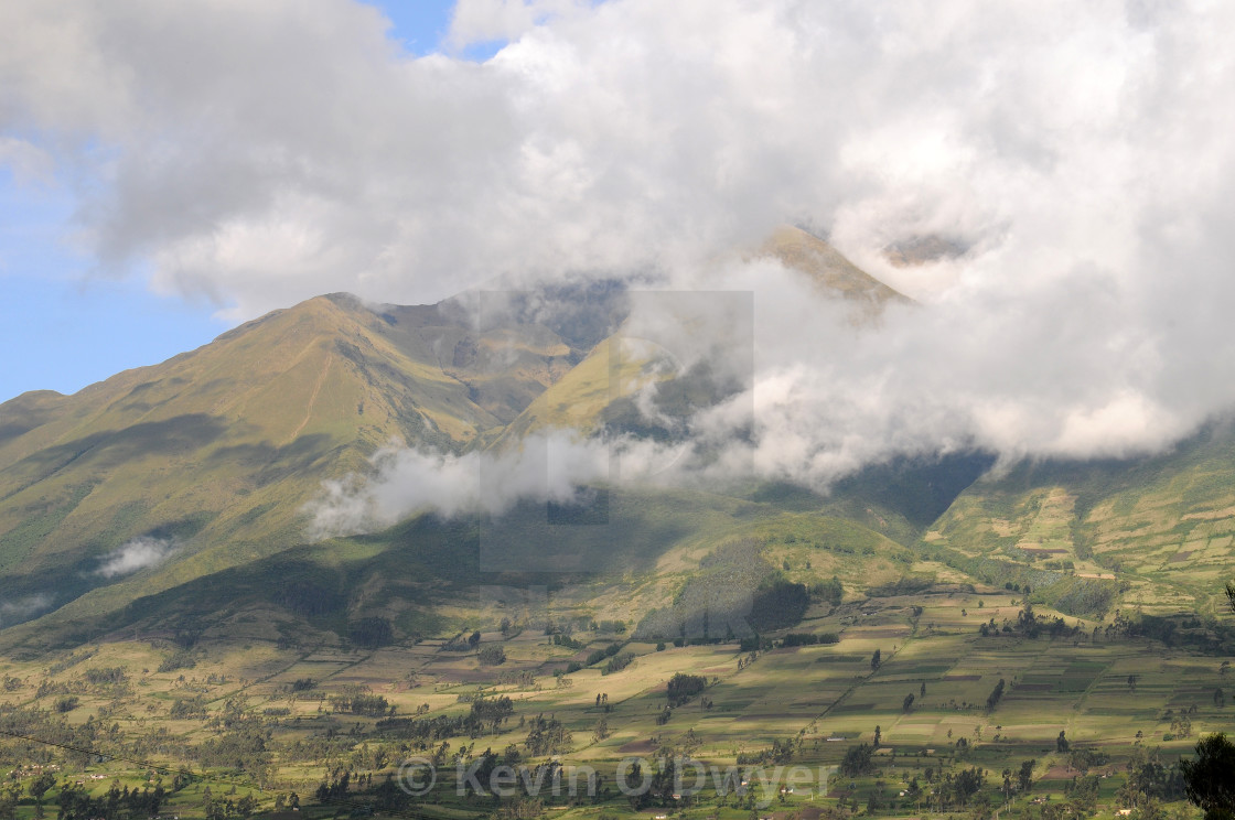 "Road to Parque Condor, Ecuador" stock image