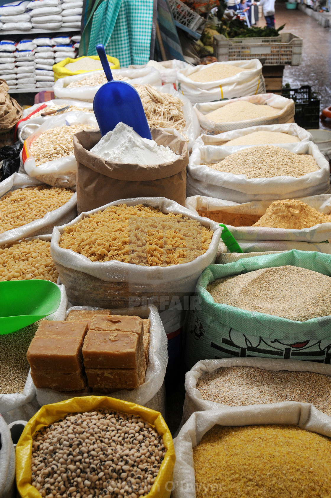 "Vegetable market, Otavalo" stock image