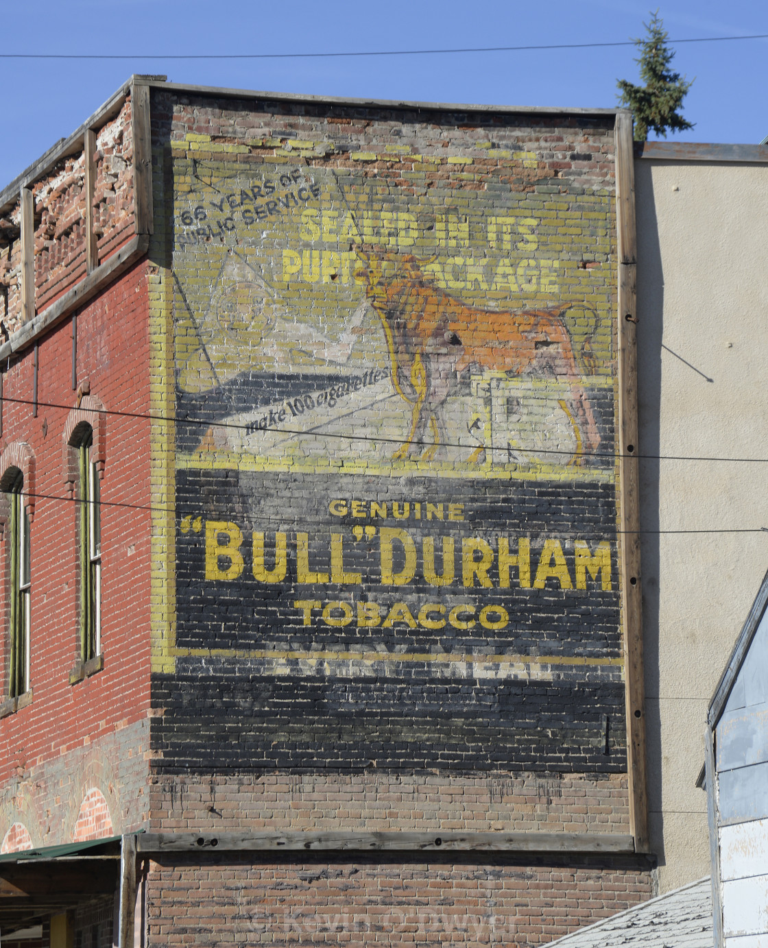 "Bull Durham tobacco" stock image