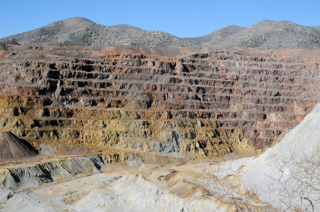 "Bisbee Copper mines" stock image