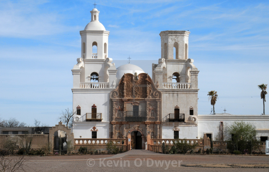 "Mission San Xavier del Bac" stock image