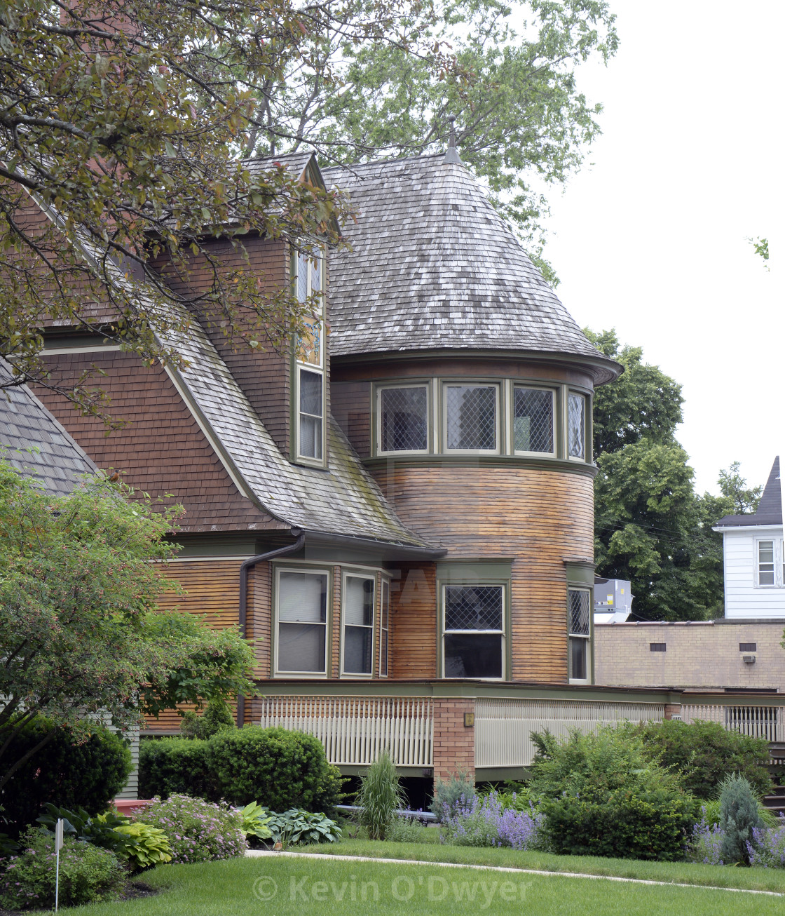 "The Walter H. Gale House, Oak Park. Frank Lloyd Wright architect" stock image