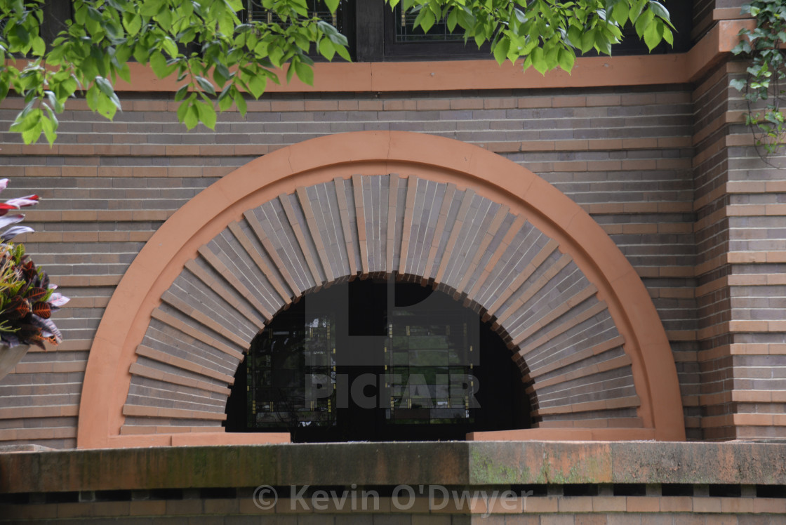 "Heurtley House, Oak Park. Frank Lloyd Wright Architecture" stock image