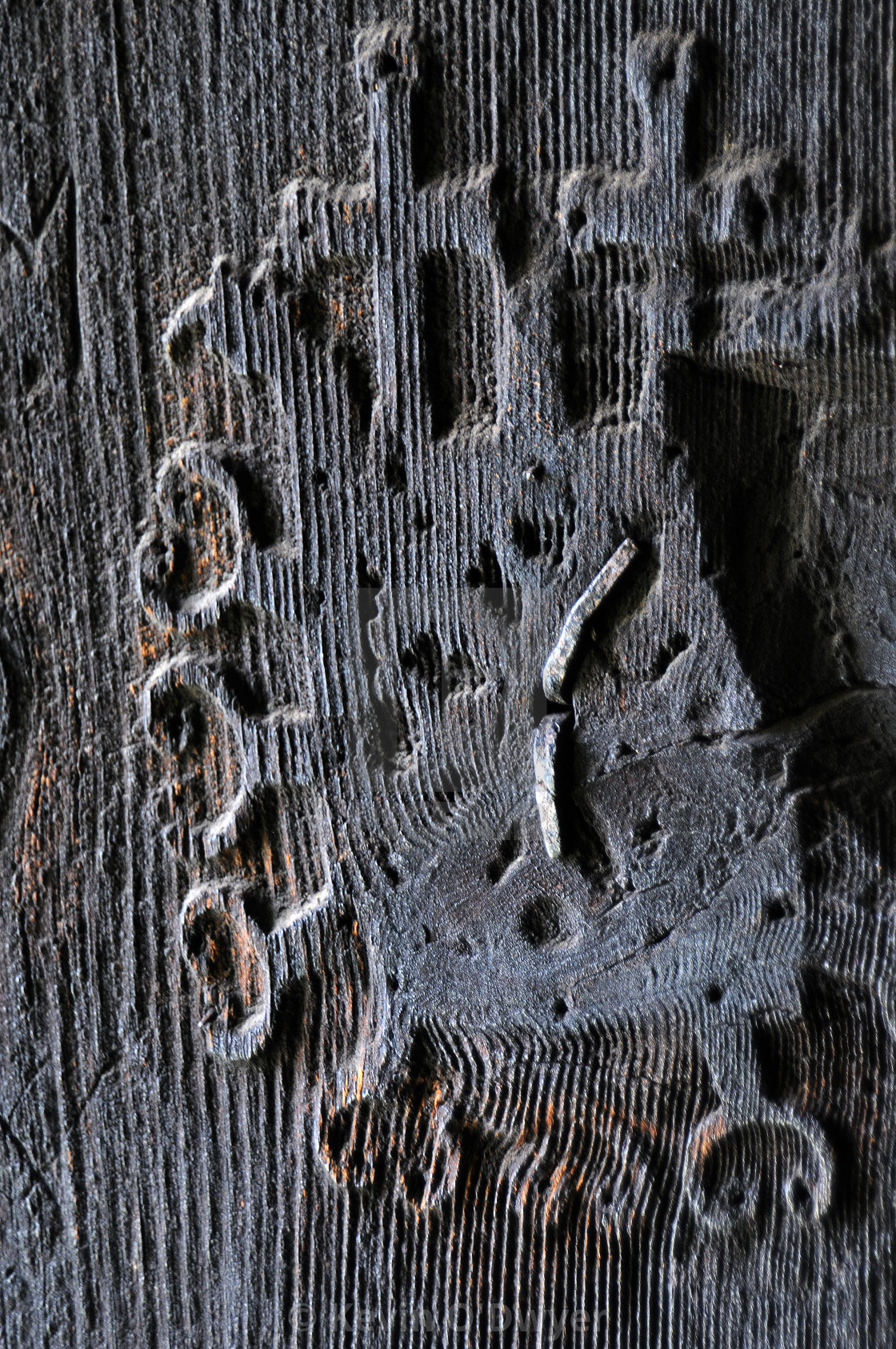 "Door Detail, Urnes Stave Church" stock image