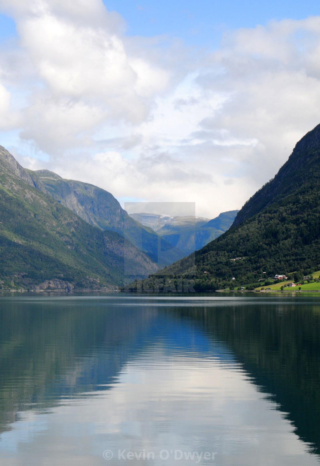 "Lusterfjorden Drive" stock image