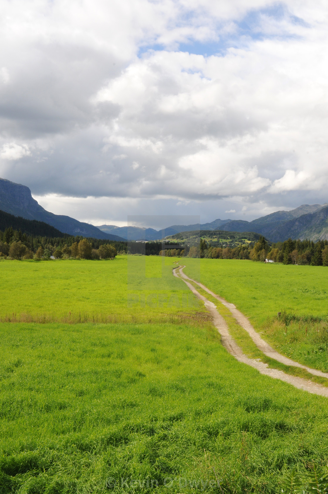 "Road to Urnes" stock image