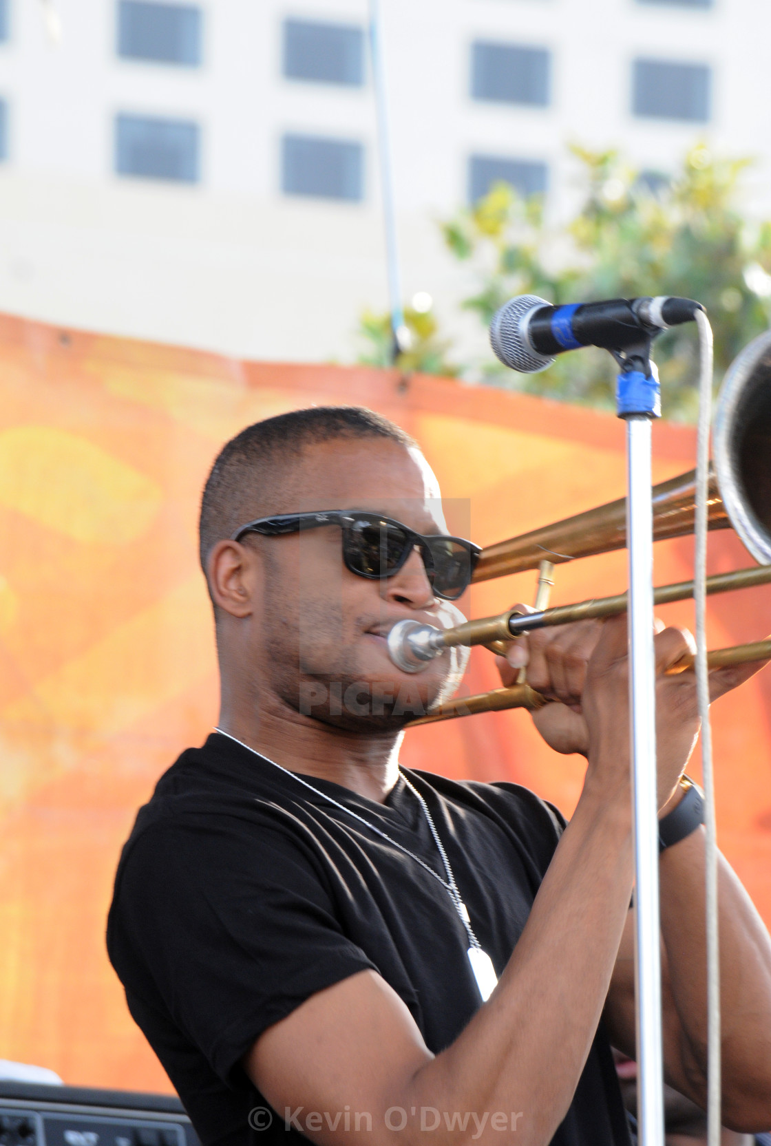 "Trombone Shorty at French Quarter Fest" stock image