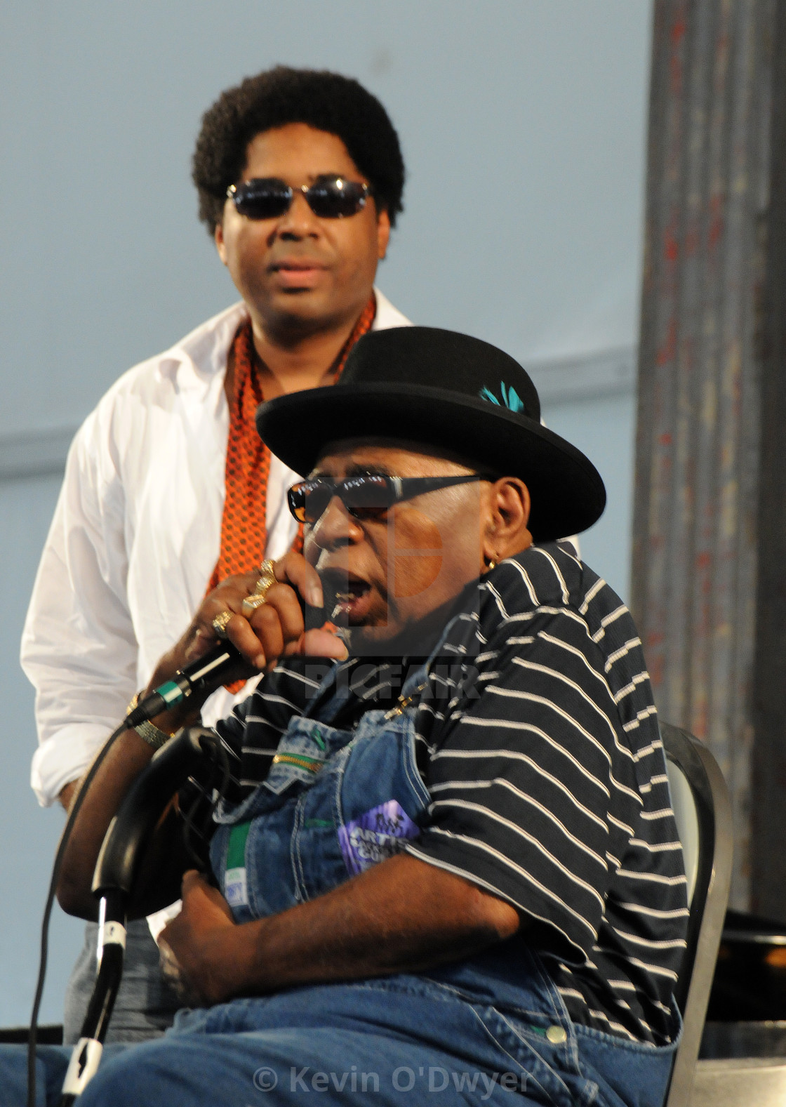 "Rockin Tabby Thomas and Chris Thomas King at Jazz Fest" stock image