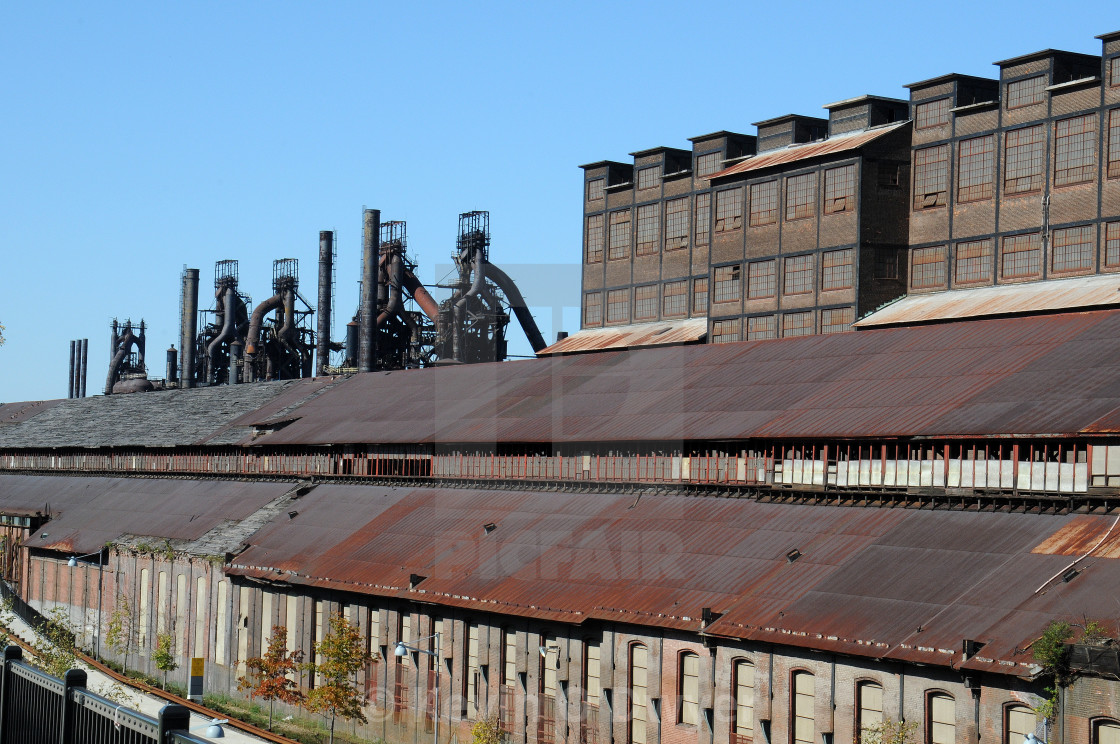 "Bethlehem Steel. USA Industrial icon" stock image