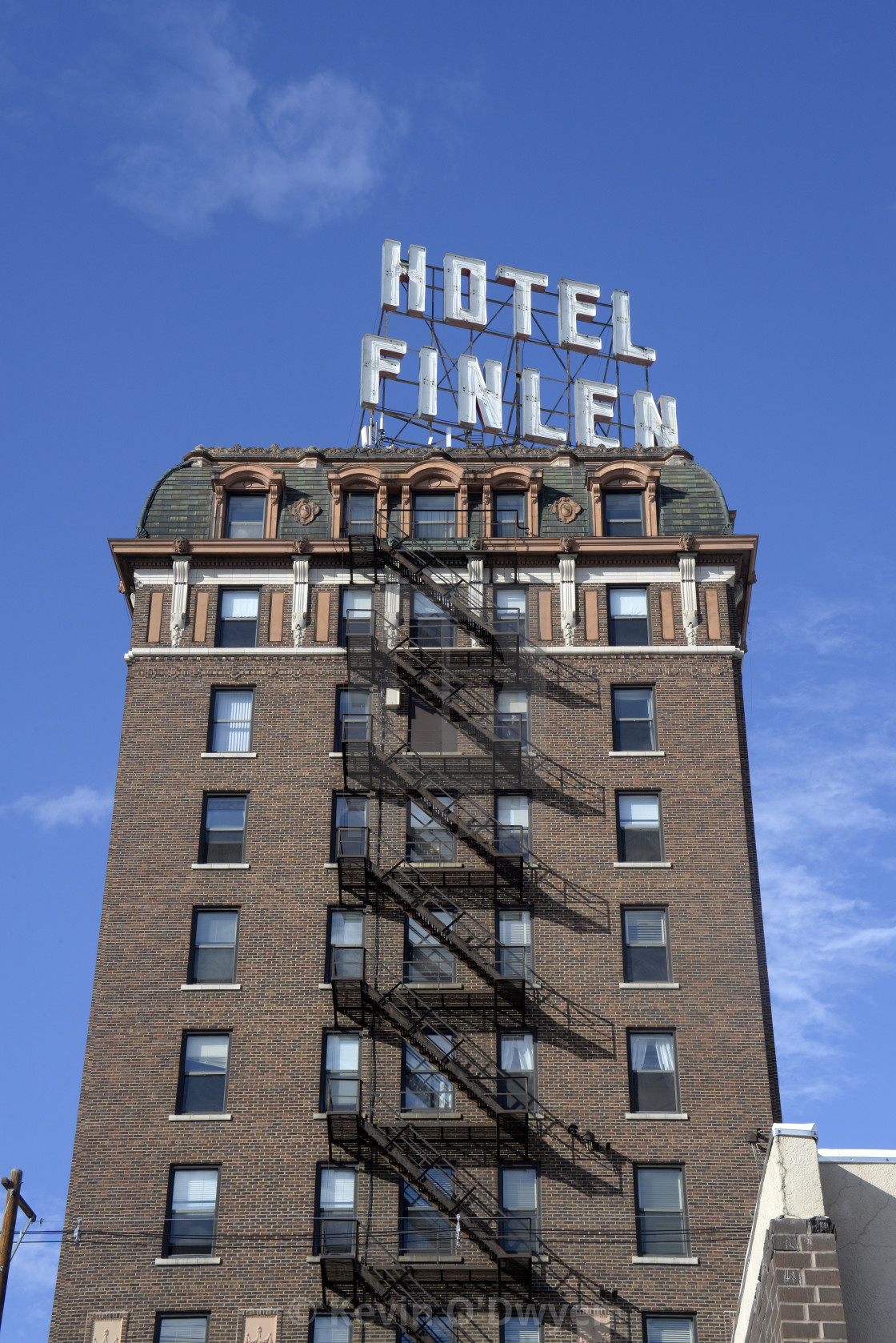 "Hotel Finlen, Butte, Montana" stock image