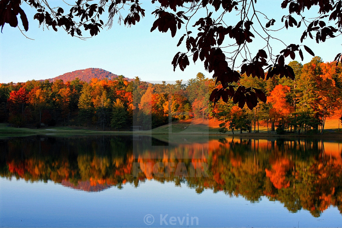 "Fall in Big Canoe" stock image