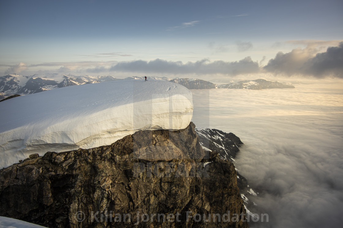 "Snow and clouds" stock image