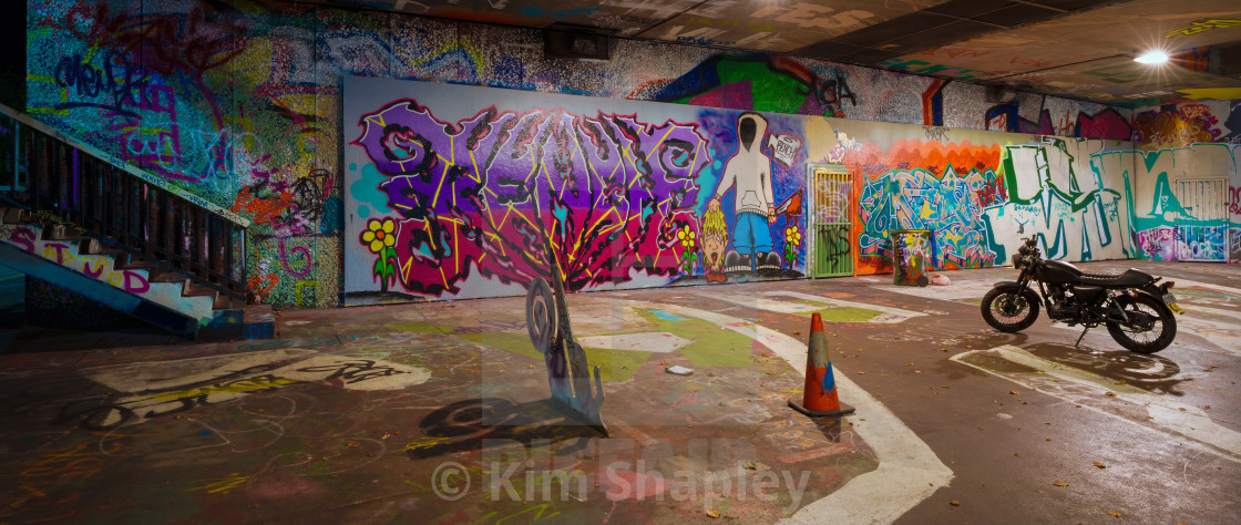 "Morphett St Bridge Graffiti" stock image