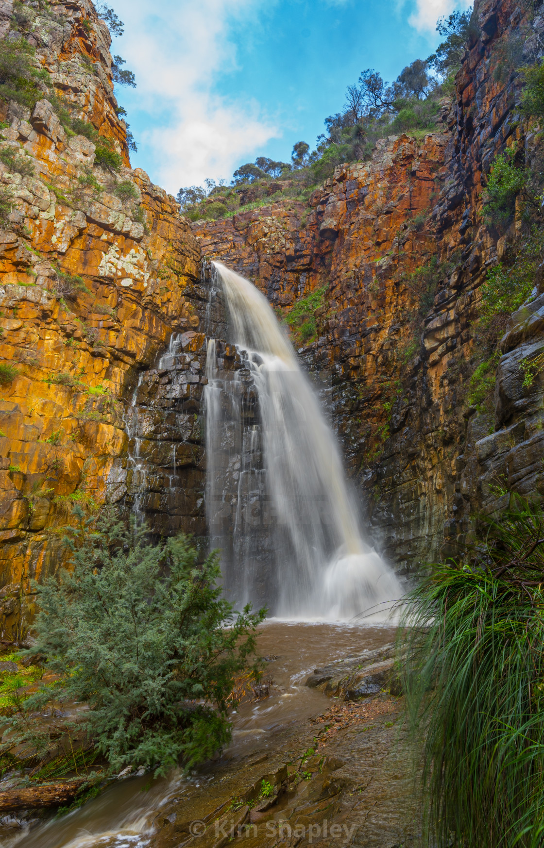 "Morialta Falls" stock image