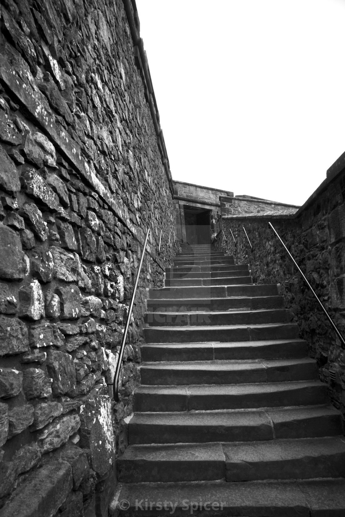 "Edinburgh Castle Staircase" stock image