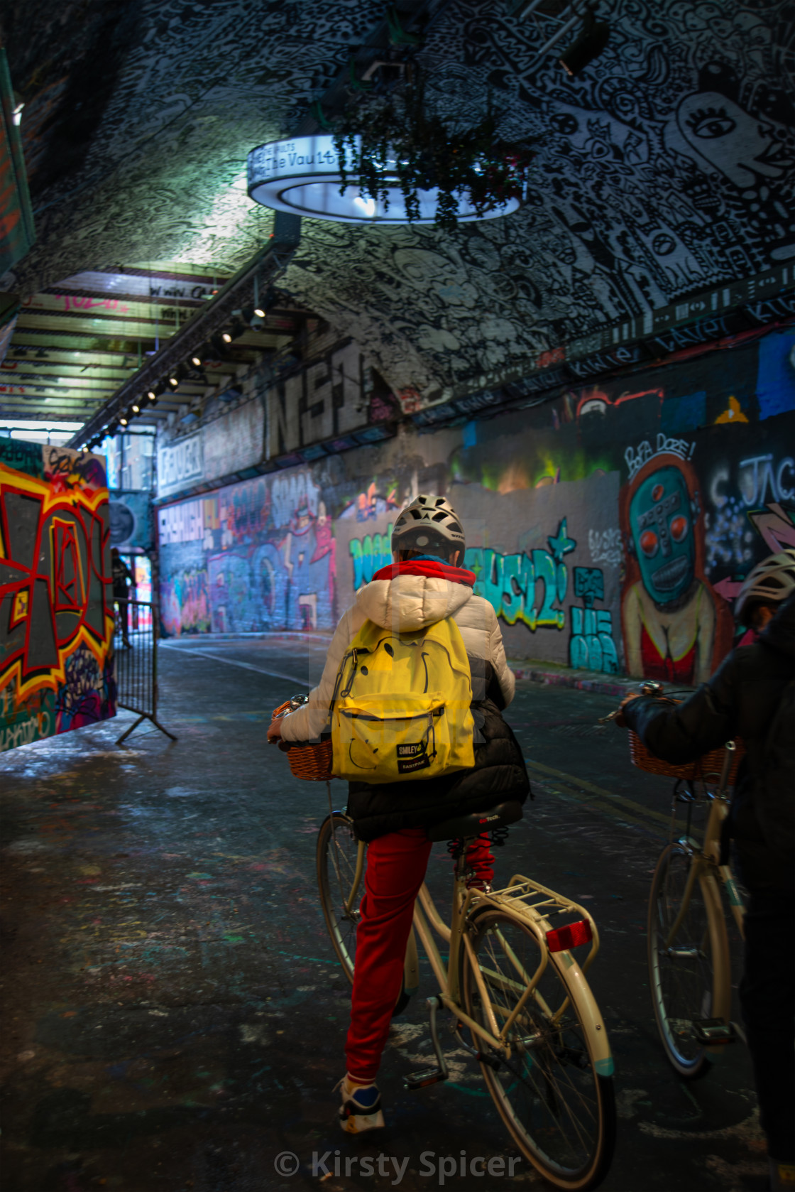 "Leake Street tunnel bikes" stock image