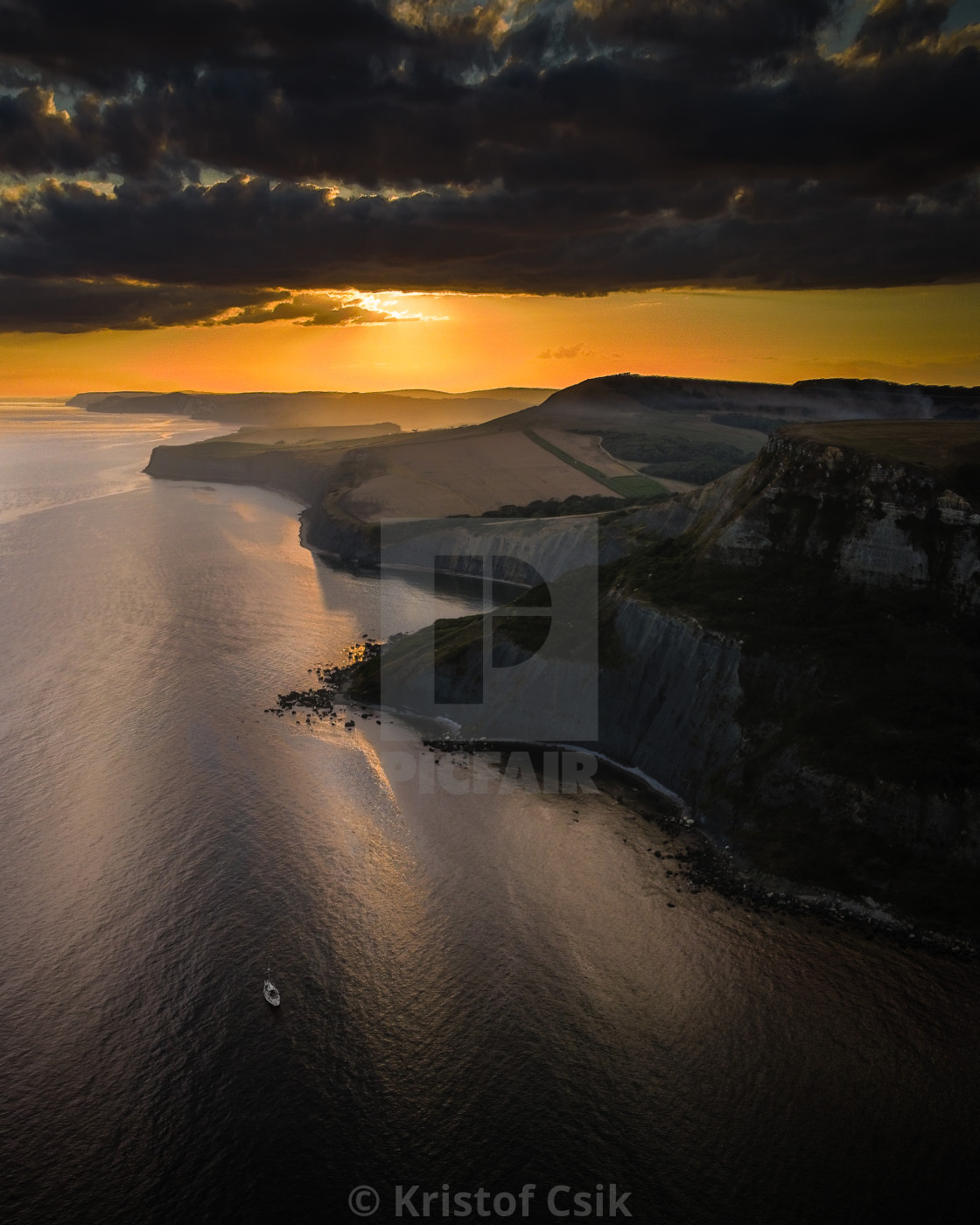 "Chapman's Pool - Sunset" by Kristof Csik - $12.34 "Chapman's Pool - Sunset" stock image