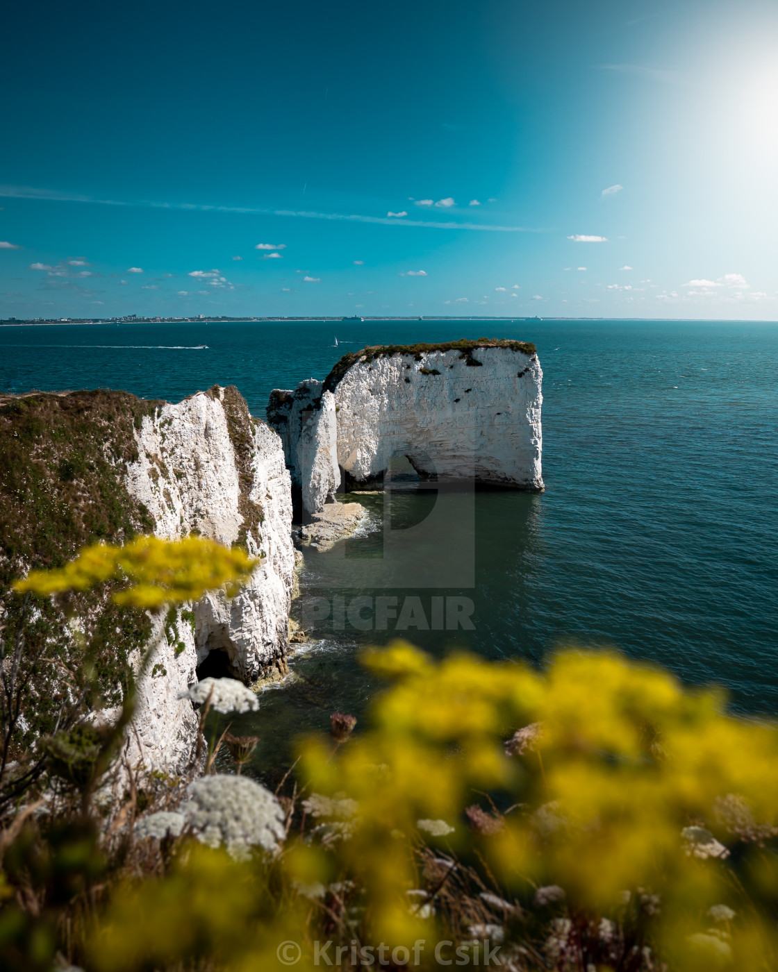 "Old Harry Rocks on a hot summer day" by Kristof Csik - $12.34 "Old Harry Rocks on a hot summer day" stock image