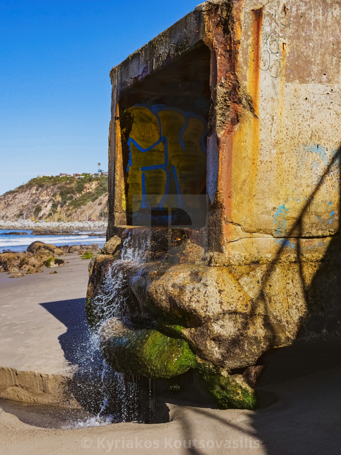 "Beach Washout" stock image