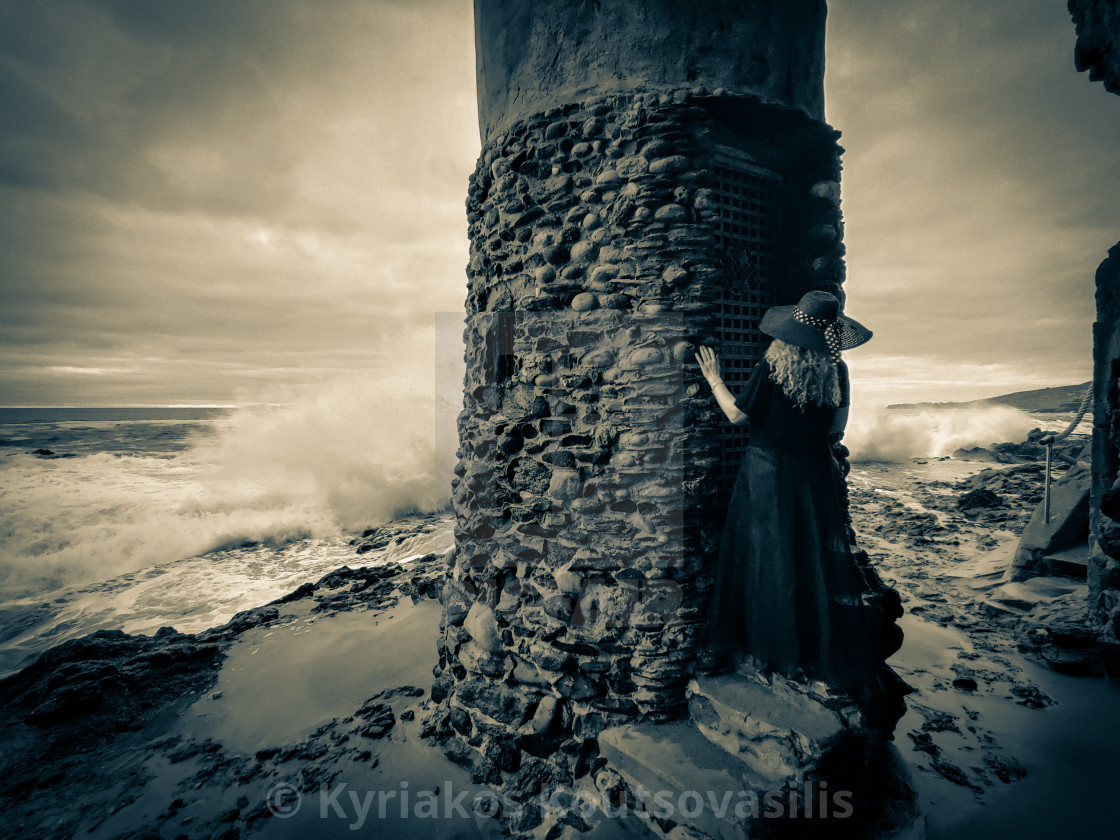 "Pirate Tower Gate" stock image
