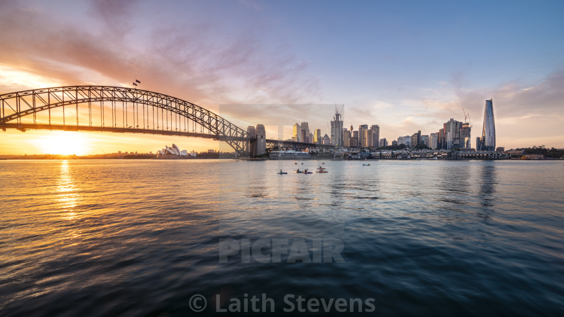 "Sydney Summer Sunrise" stock image