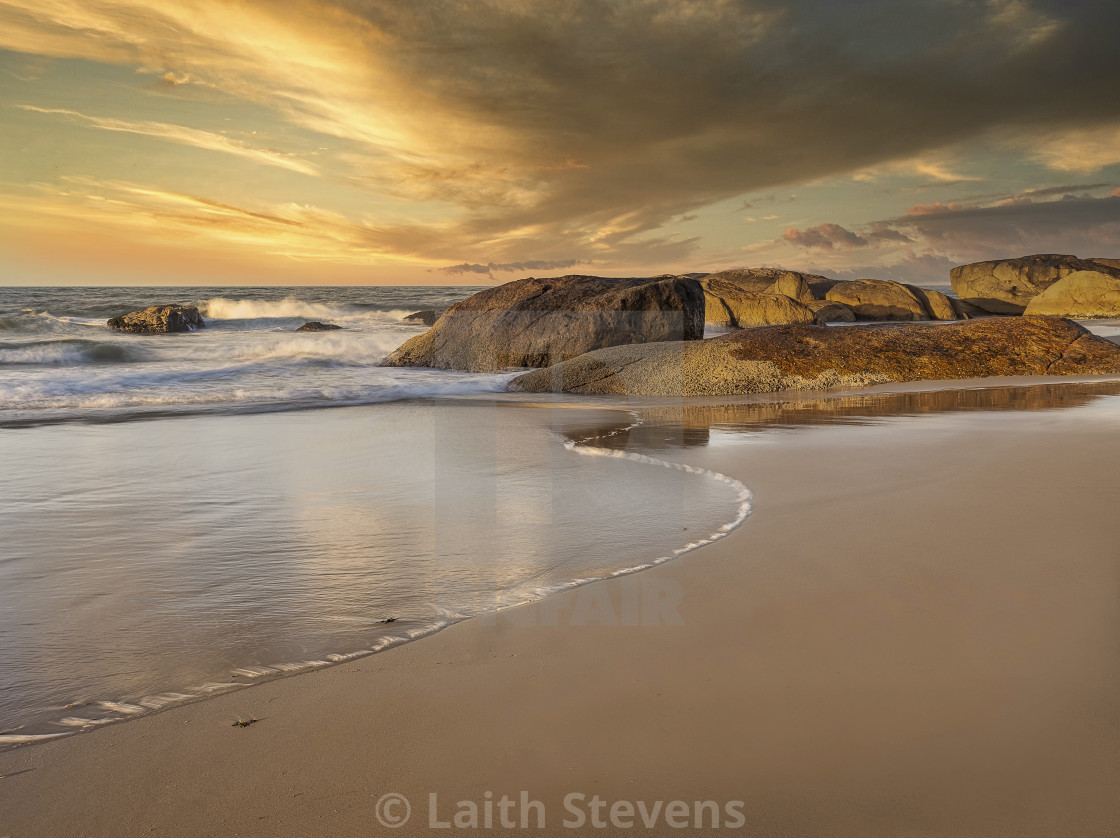 "South West Rocks Sunset" stock image