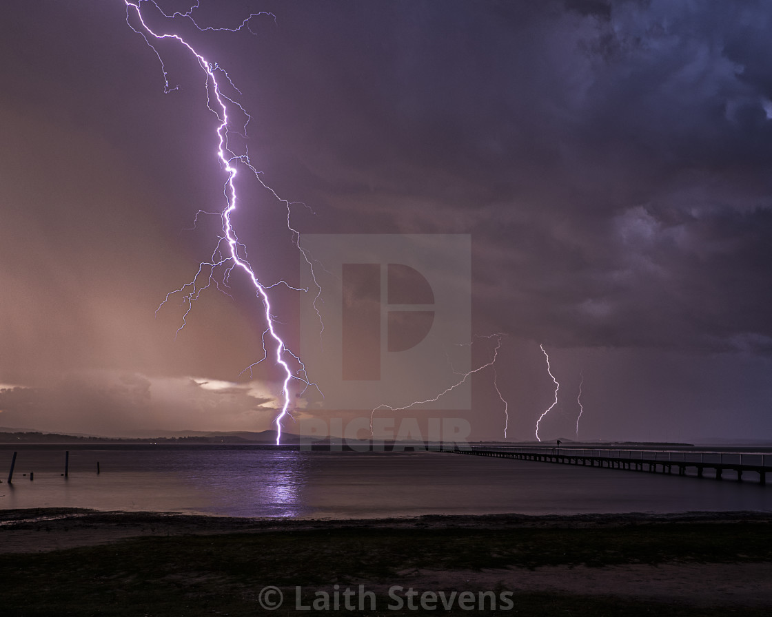 "Tuggerah Lake Lightning" stock image