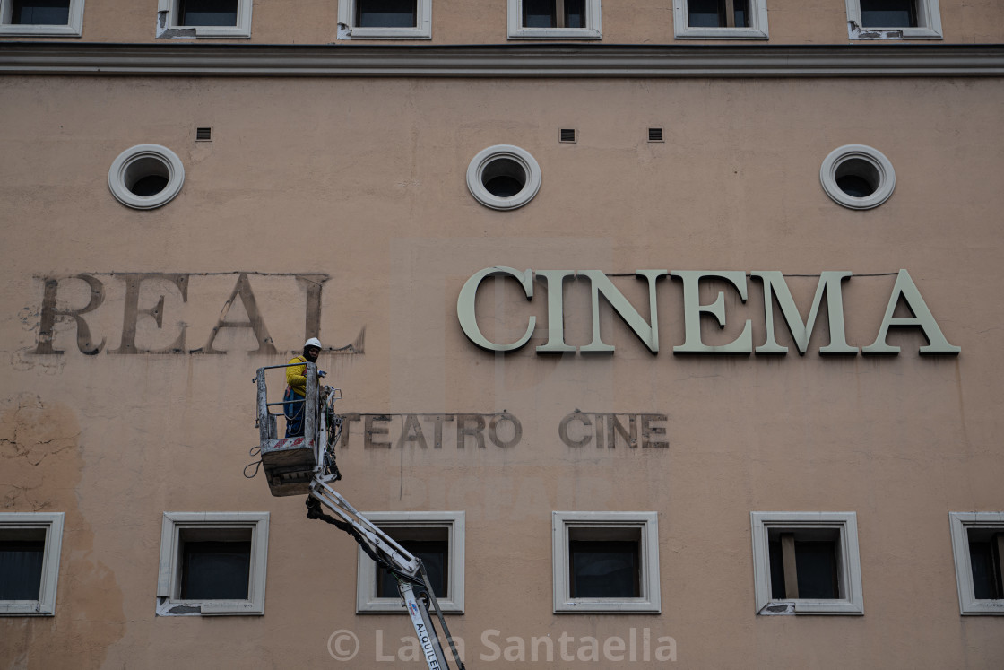 "The last days of the Real Cinema" stock image