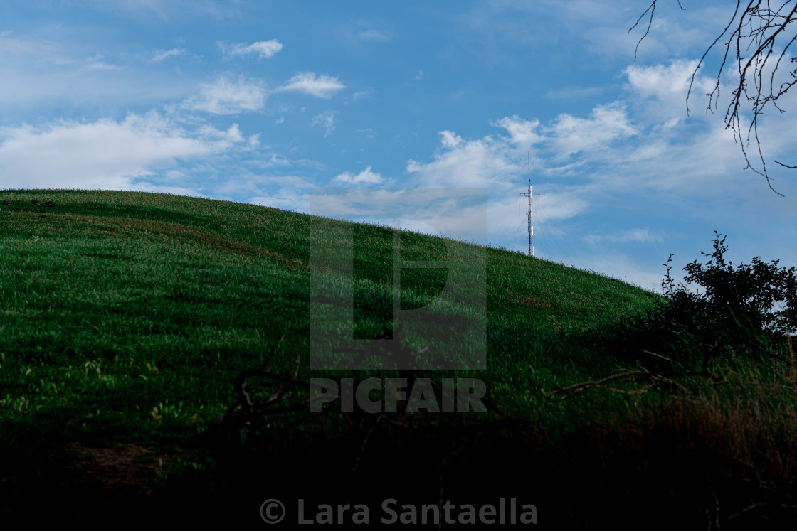 "Green hills" stock image