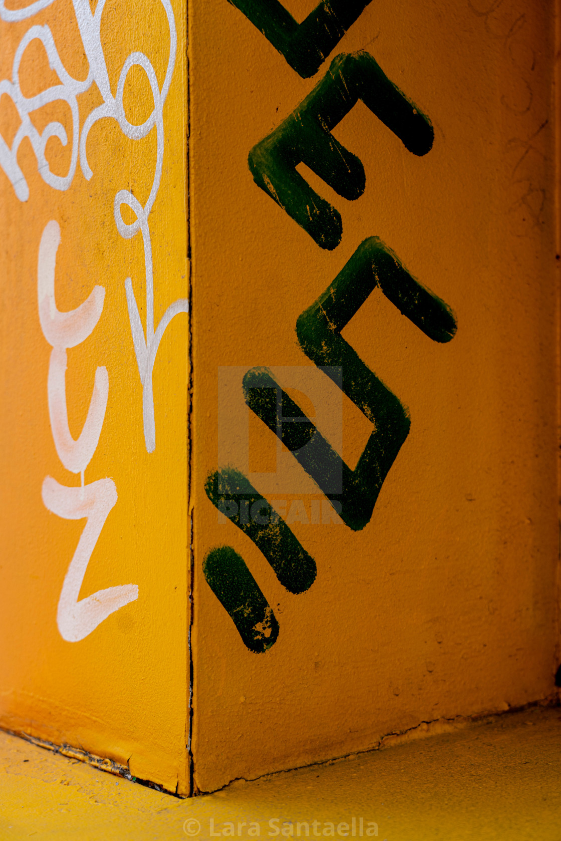 "Yellow block" by Lara Santaella - $57.03 "Yellow block" stock image