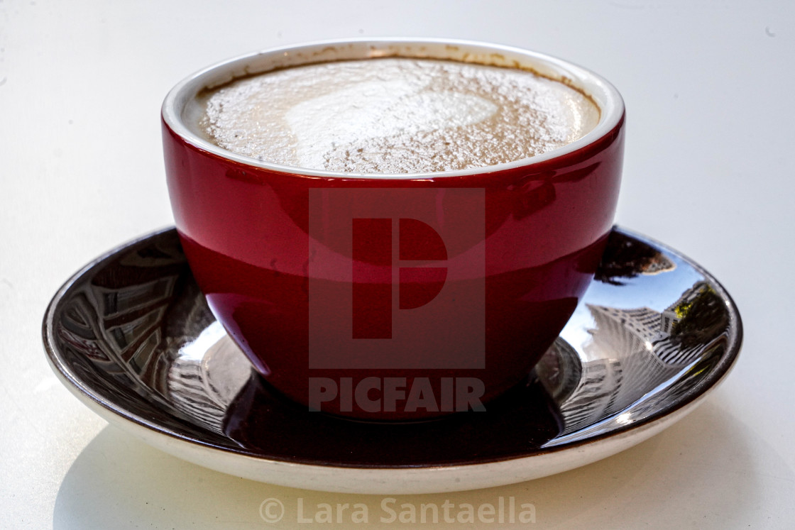 "Architecture in a cup of coffee" stock image