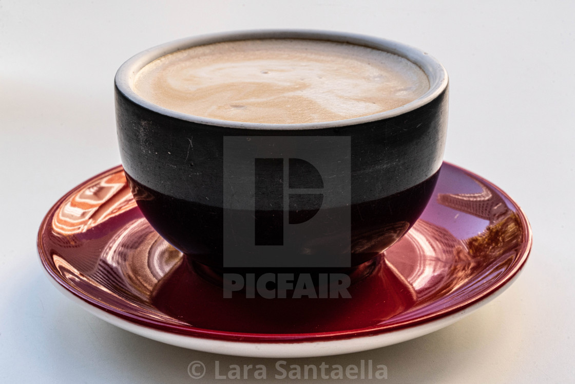 "Architecture in a cup of coffee II" by Lara Santaella - $56.56 "Architecture in a cup of coffee II" stock image