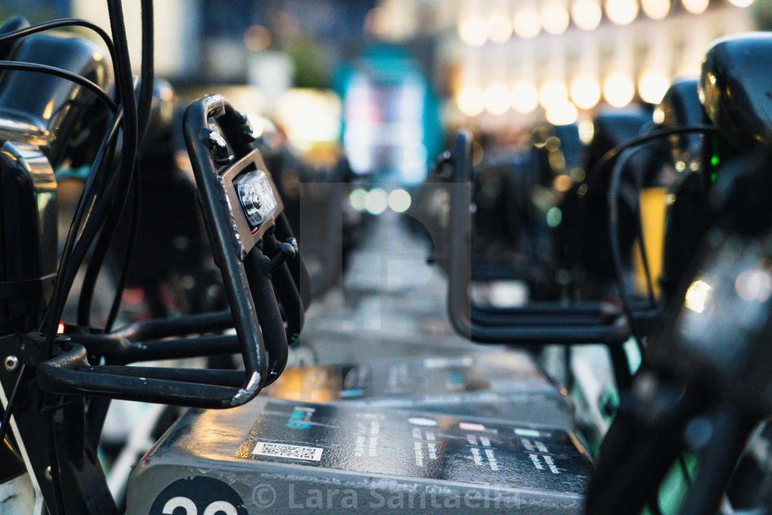 "Bikes for rent" stock image