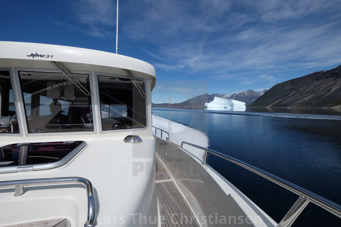 "Sailing in Greenland" stock image