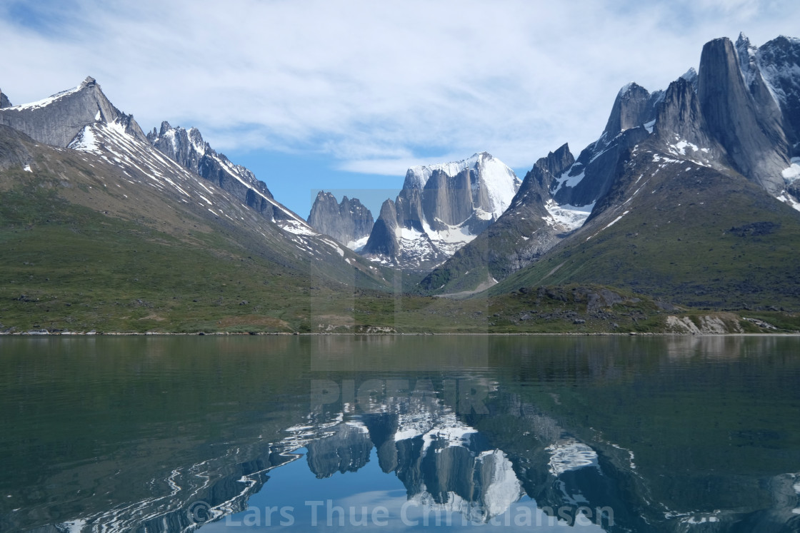 "Greenland fjord" stock image