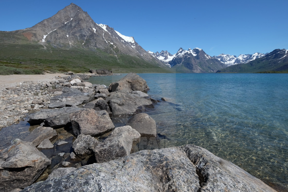 "Beach in Greenland" stock image