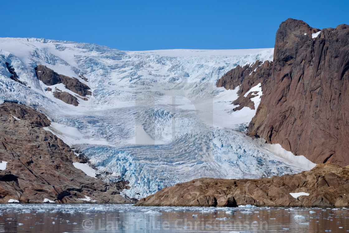 "Glacier in Greenland" stock image