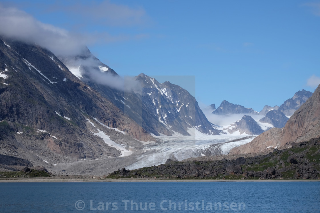 "Glacier in Greenland" stock image