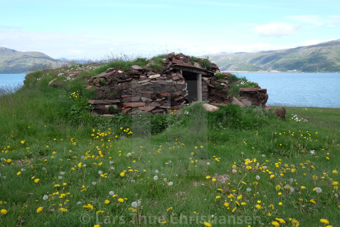 "Ruins in Qassiarsuk" stock image